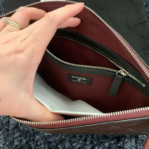 Chanel classic caviar clutch pouch - Picture 6 of 10